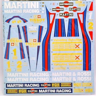 Tabu Design TABU20079 1/20 Lotus 79 Martini Decals (for Tamiya)