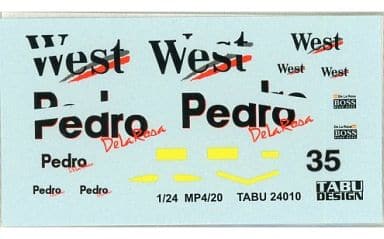 Tabu Design TABU24010 1/24 MP4/20 "West" Decal - BanzaiHobby
