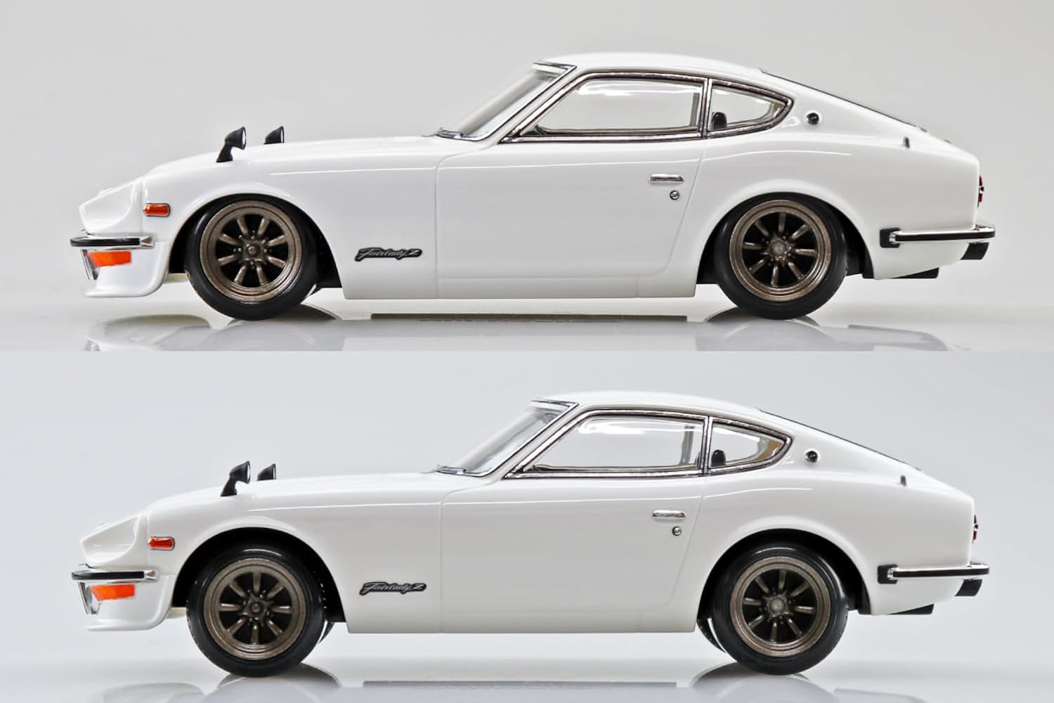 Aoshima 1/32 RakuPla Snap Kit No.15CU-WH No. Nissan S30 Fairlady Z Custom (White) - BanzaiHobby