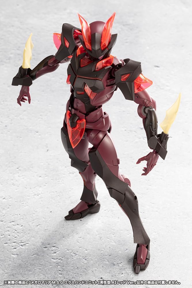 Kotobukiya CX044 MEGALOMARIA M.S.G EX HAND UNIT [Male Type A] RED Ver. (MegaloMaria Unlimited Universe)