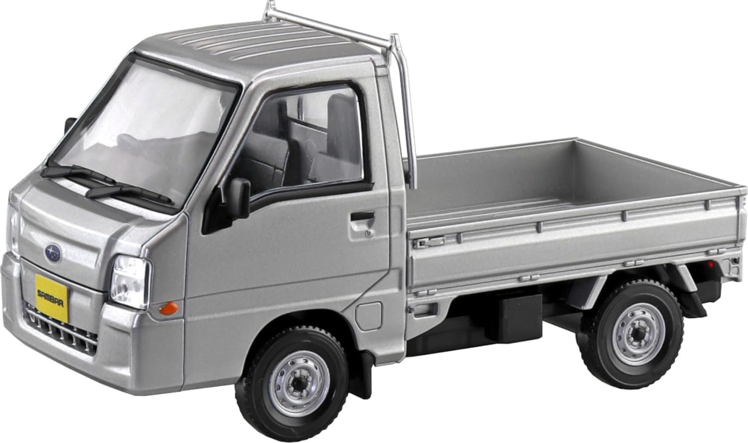 Aoshima 065792 1/32 Raku Plastic Snap Kit No.05-SS Subaru Sambar Truck Sterling Silver Metallic - BanzaiHobby