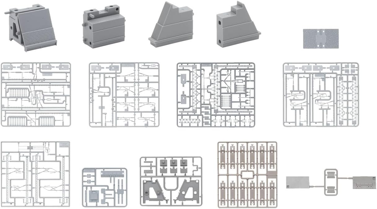 TOMIX 3232 N Gauge Overhead Pole and Shinkansen Power Supply Set (2 Sets of Embankment S35/Viaduct S35)