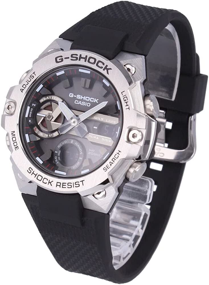 CASIO カシオ G-SHOCK ジーショック Gショック Gスチール G-STEEL Bluetooth 腕時計 時計 メンズ タフソーラー ステンレス GST-B400-1A [並行輸入品]
