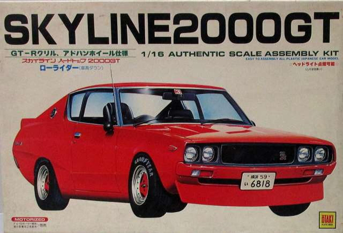 Northern Flycatcher 1/16 Skyline 2000GT Motorized Kit [OT3-143] - Banzai Thrifting | BanzaiHobby