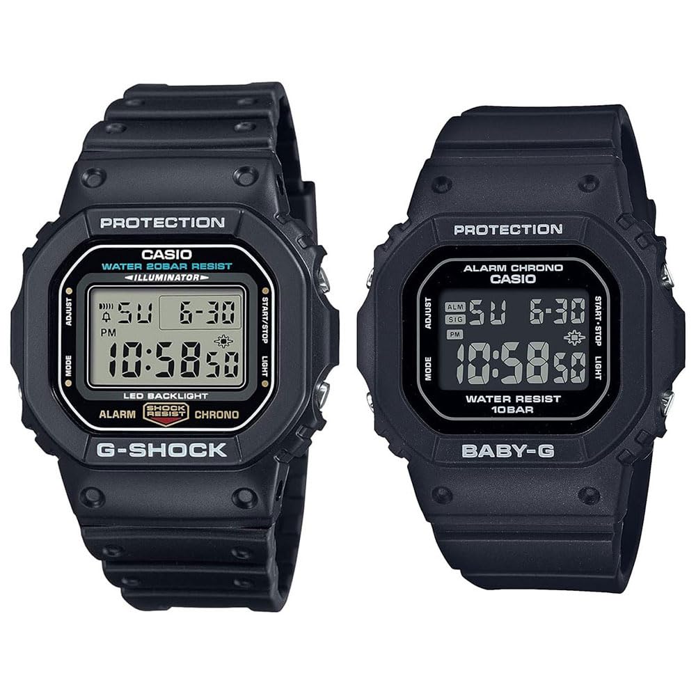 [カシオ]CASIO ペアウォッチ G-SHOCK Baby-G メンズ レディース Gショック ベビーG 防水 ブラック dw-5600ue-1jfbgd-565u-1jf 腕時計 [国内正規品]