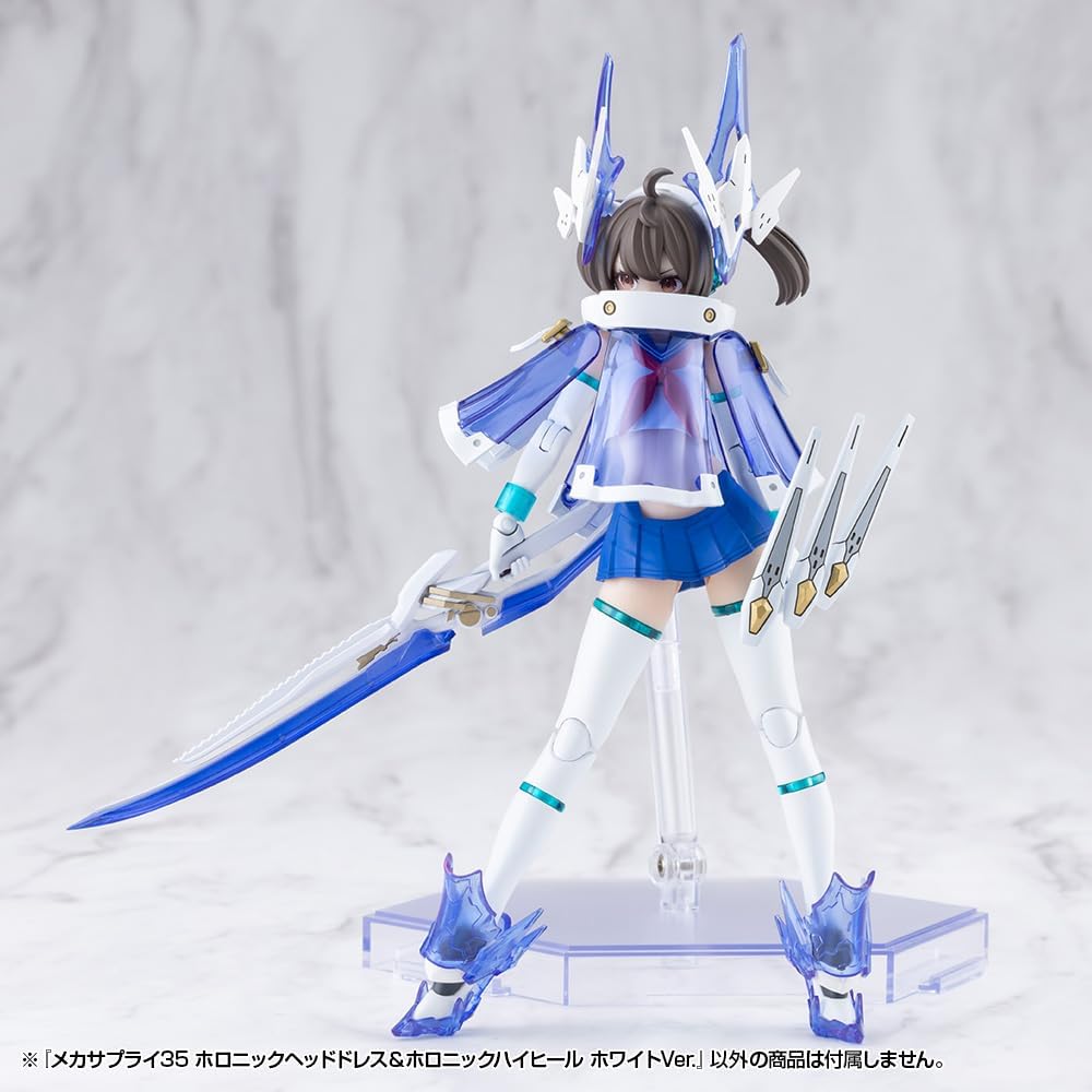 Kotobukiya MJ35J M.S.G Modeling Support Goods Mecha Supply 35 Holonic Head Dress & High Heels White Ver.