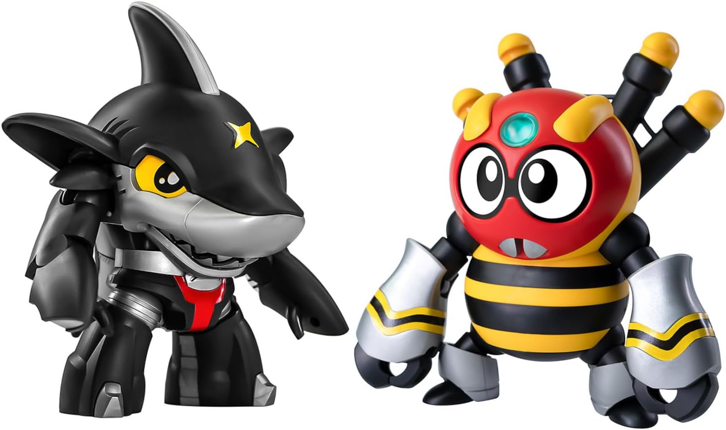 Wave KM-142 QOSMOS Series Sharkler & Spydon Set (B-Robo Kabutack)