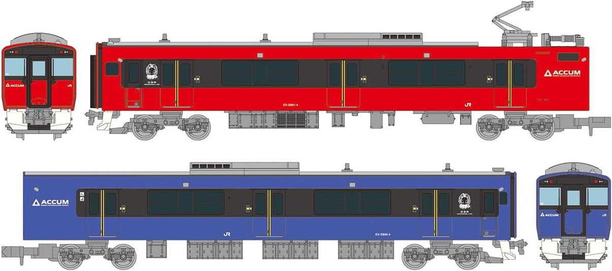 TOMYTEC (N Gauge) Railway Collection JREV-E801 Series (Oga Line) 2-Cars Set