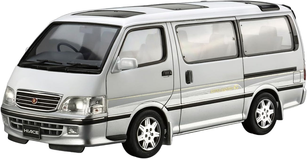 Aoshima 1/24 The Model Car No. 133 Toyota KZH100G Hiace Super Custom G '99