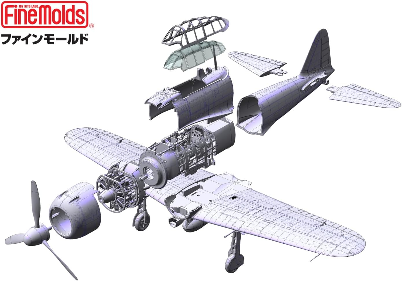 Fine Molds FZ01 1/48 IJN A6M5 Carrier Fighter ZERO Model 52 (Mitsubishi, Mid Prod) - BanzaiHobby