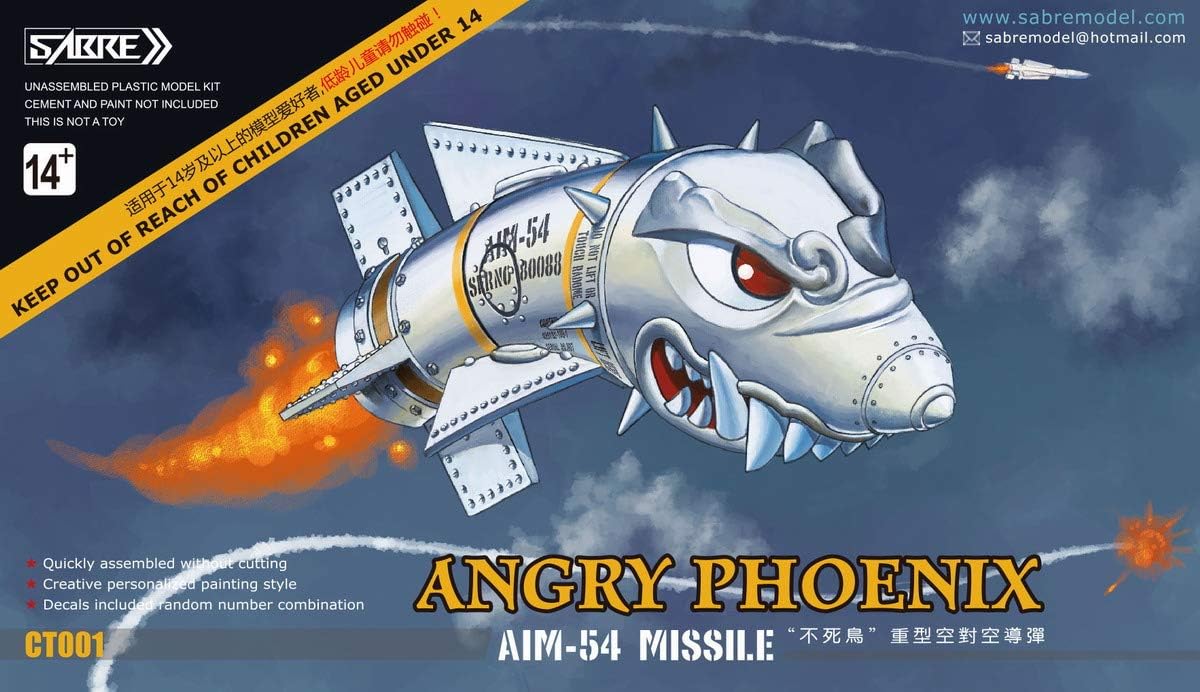 Hasegawa CT001 Saber Model Phoenix AIM-54 Missile