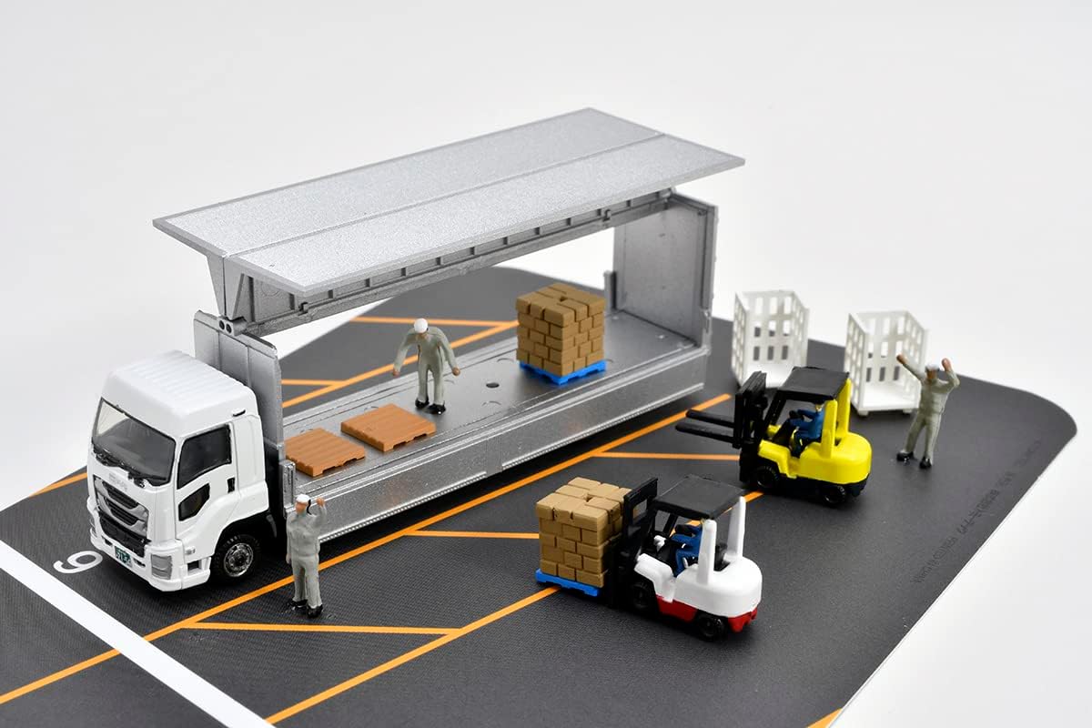 Tomytec The Truck Collection Tracolle Logistics Site Wing Van Set A - BanzaiHobby