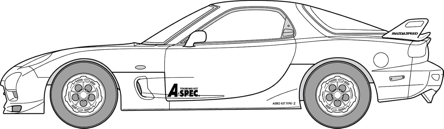 Fujimi ID-331 1/24 Inch Up Series No.331 FD3S RX-7 Mazdaspeed A-Spec (with GT W wing) - BanzaiHobby