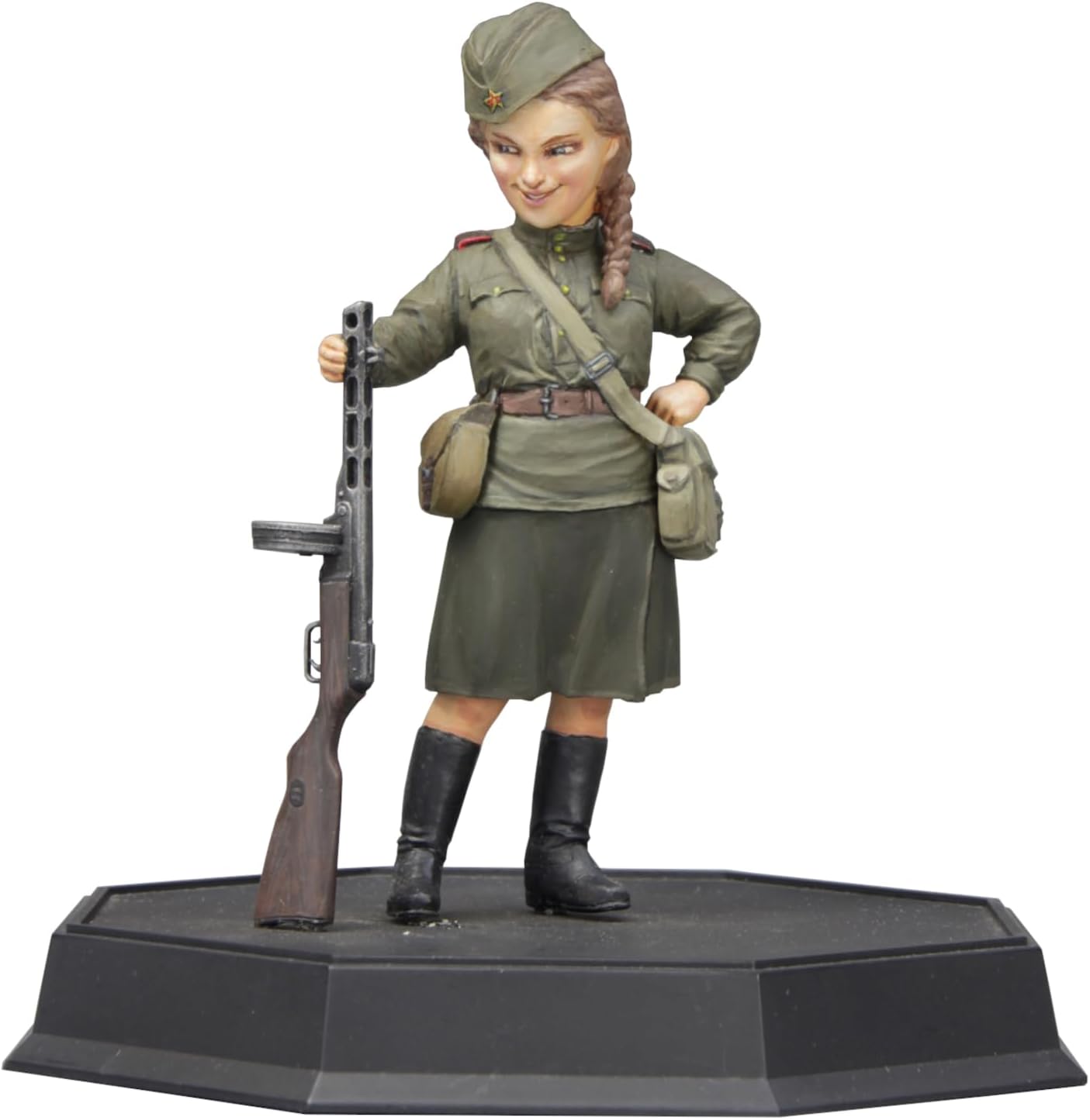 Fine Mold FT04 1/12 World Fighter Collection WWII Soviet Army Female Soldier Tanya & Spargin PPSh1941