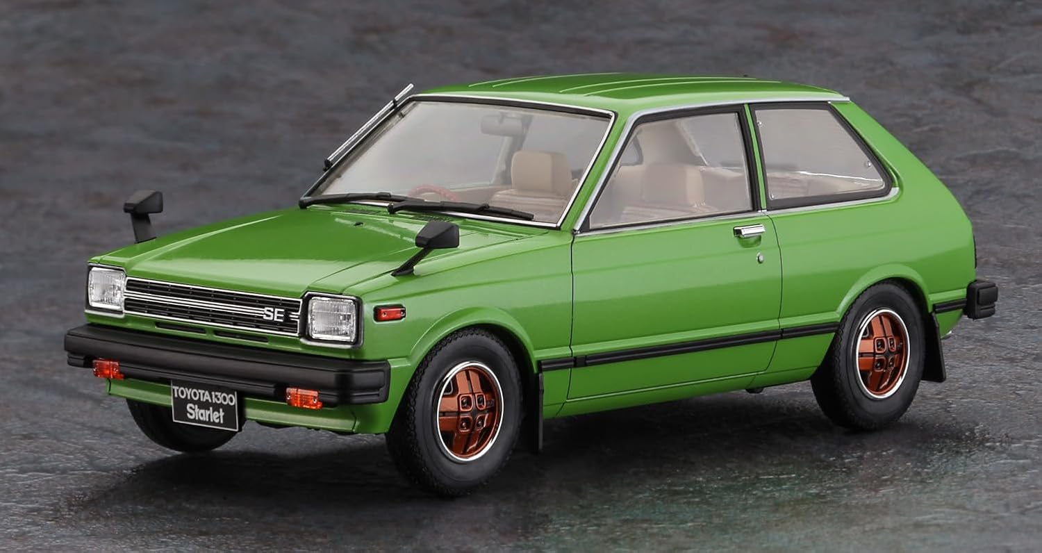 Hasegawa 20761 1/24 Toyota Starlet KP61 SE (3-Door) Middle Version (1980) - BanzaiHobby