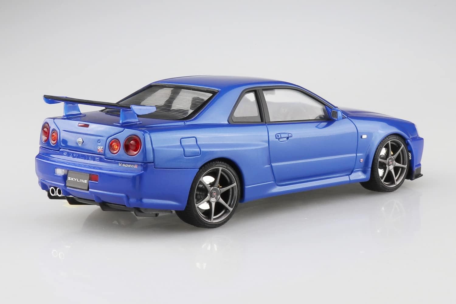 Aoshima 1/24 NISSAN BNR34 SKYLINE GT-R V・spec Ⅱ '00 Bayside Blue - BanzaiHobby