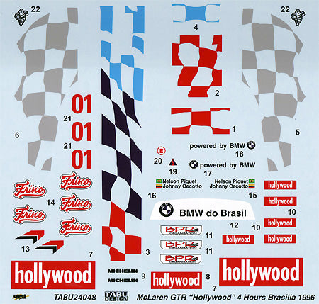 Tabu Design 24048 1/24 McLaren F1-GTR "Hollywood" - BanzaiHobby
