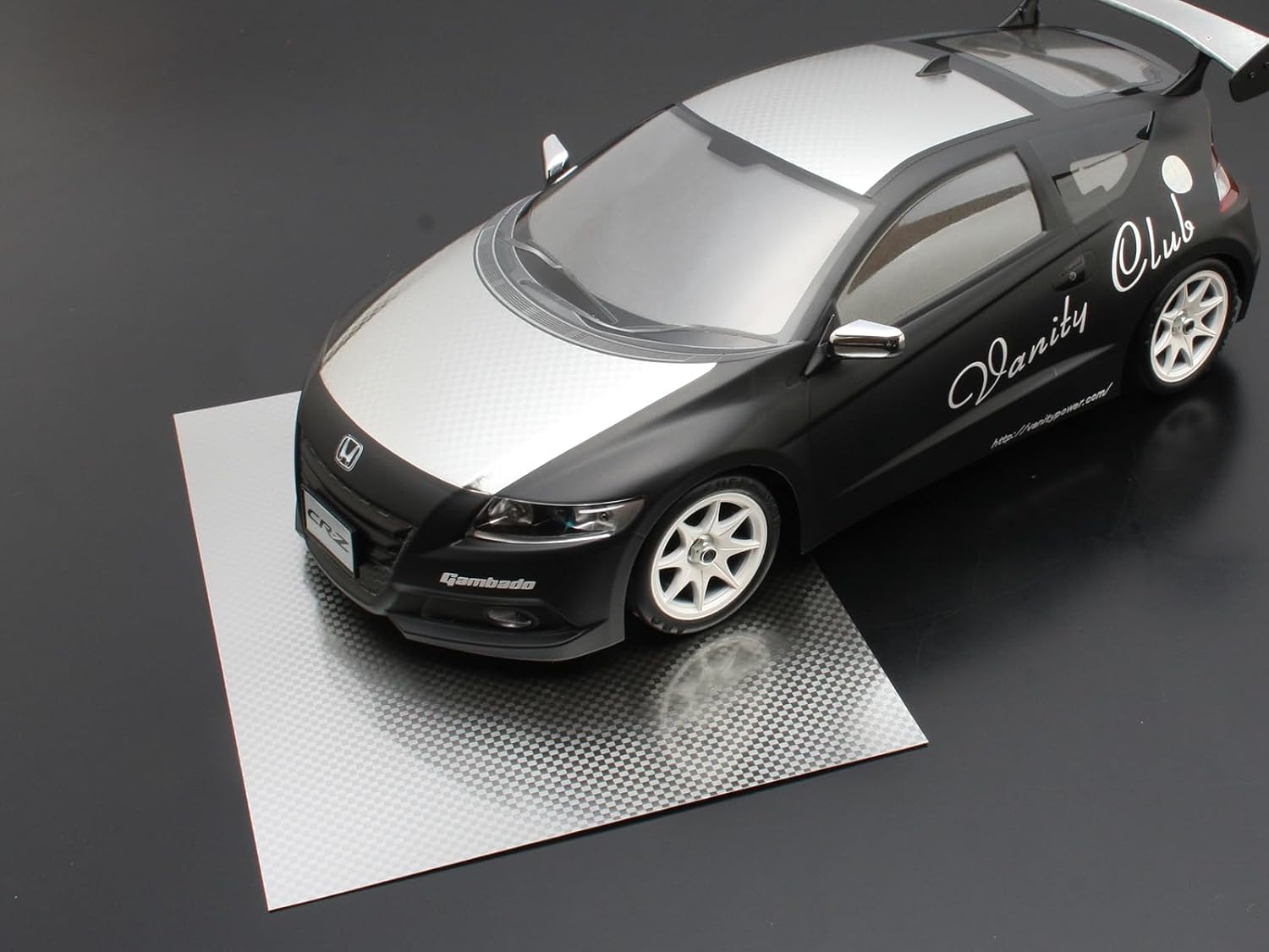 ABC Hobby 70254 Metal Carbon Decal (Silver)