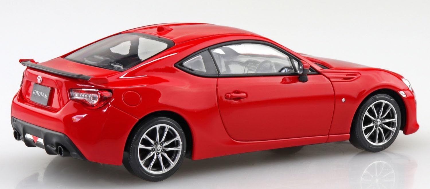 Aoshima 1/32 Easy Plastic Snap Kit No.08-PR Toyota 86 Pure Red - BanzaiHobby
