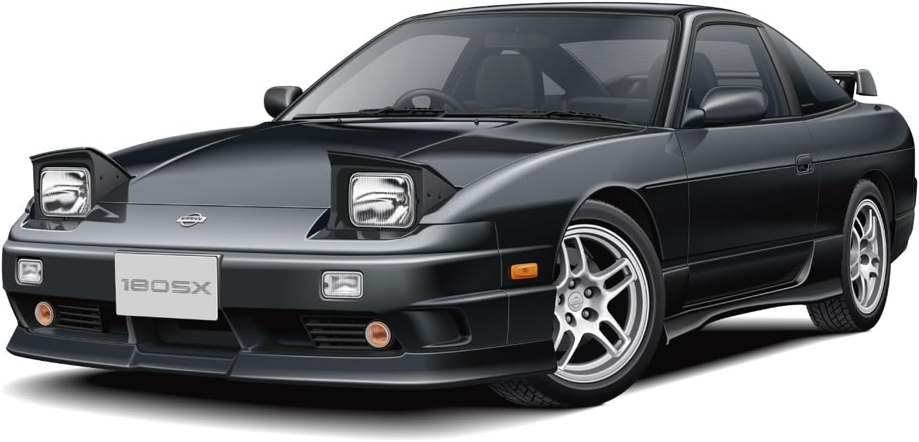Aoshima 1/24 The Model Car Series SP14 Nissan RPS13 180SX TYPE X '96 Custom Wheel - BanzaiHobby