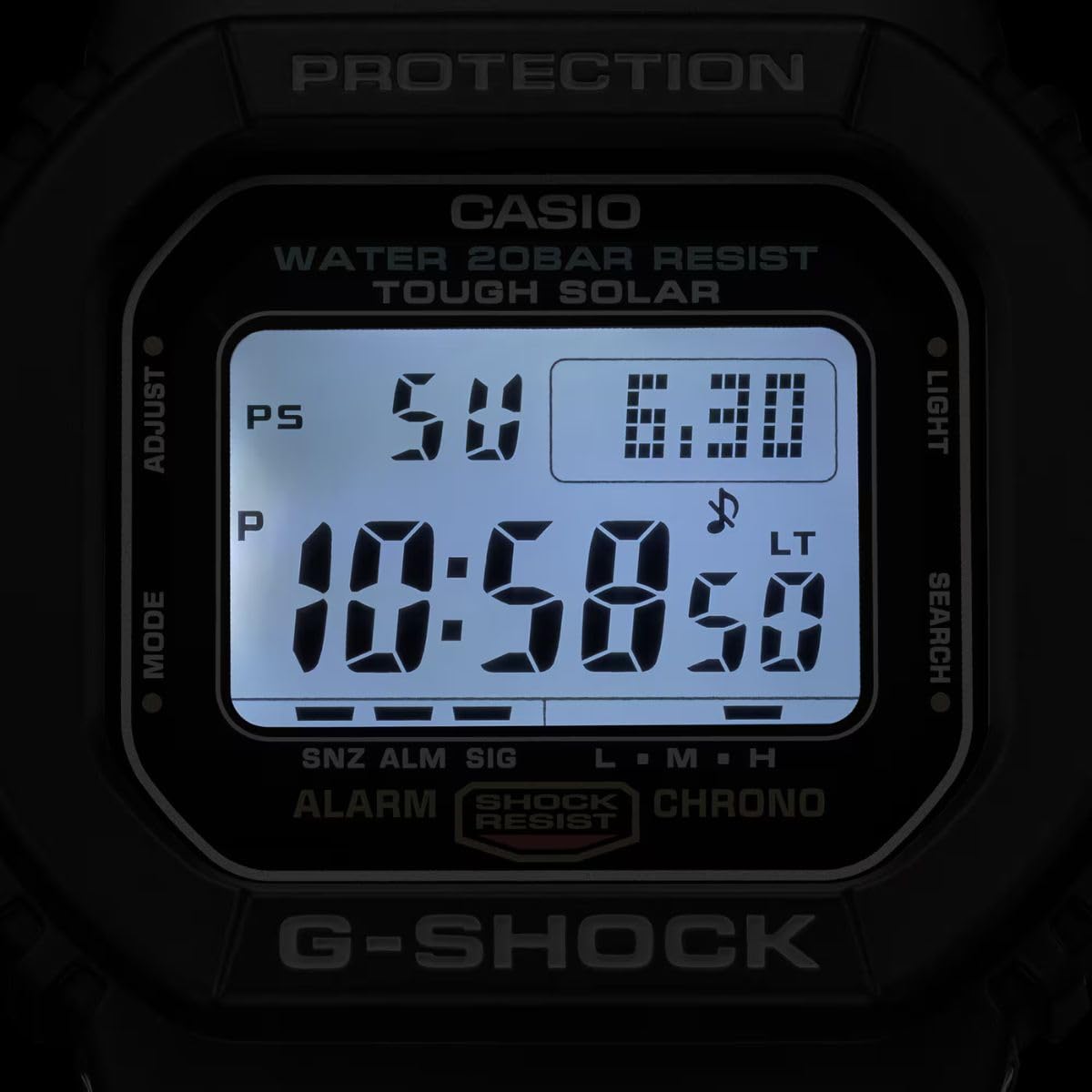 [カシオ] G-SHOCK オリジン 5600シリーズ ワールドタイム ソーラー メンズ 腕時計 G-5600UE-1DR [並行輸入品]