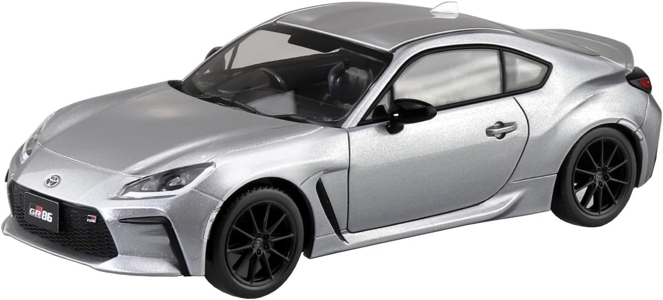 Aoshima 21-D Bunka Kyozai 1/32 The Snap Kit Series Toyota GR86 Ice Silver Metallic - BanzaiHobby