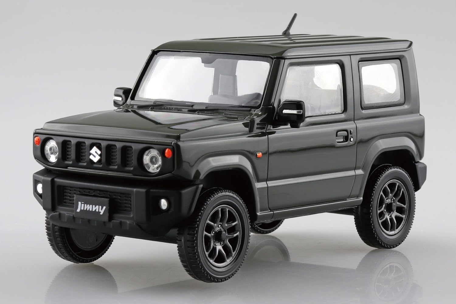 Aoshima 1/32 Raku Plastic Snap Kit No.09-JG Suzuki JB64 Jimny Jungle Green - BanzaiHobby