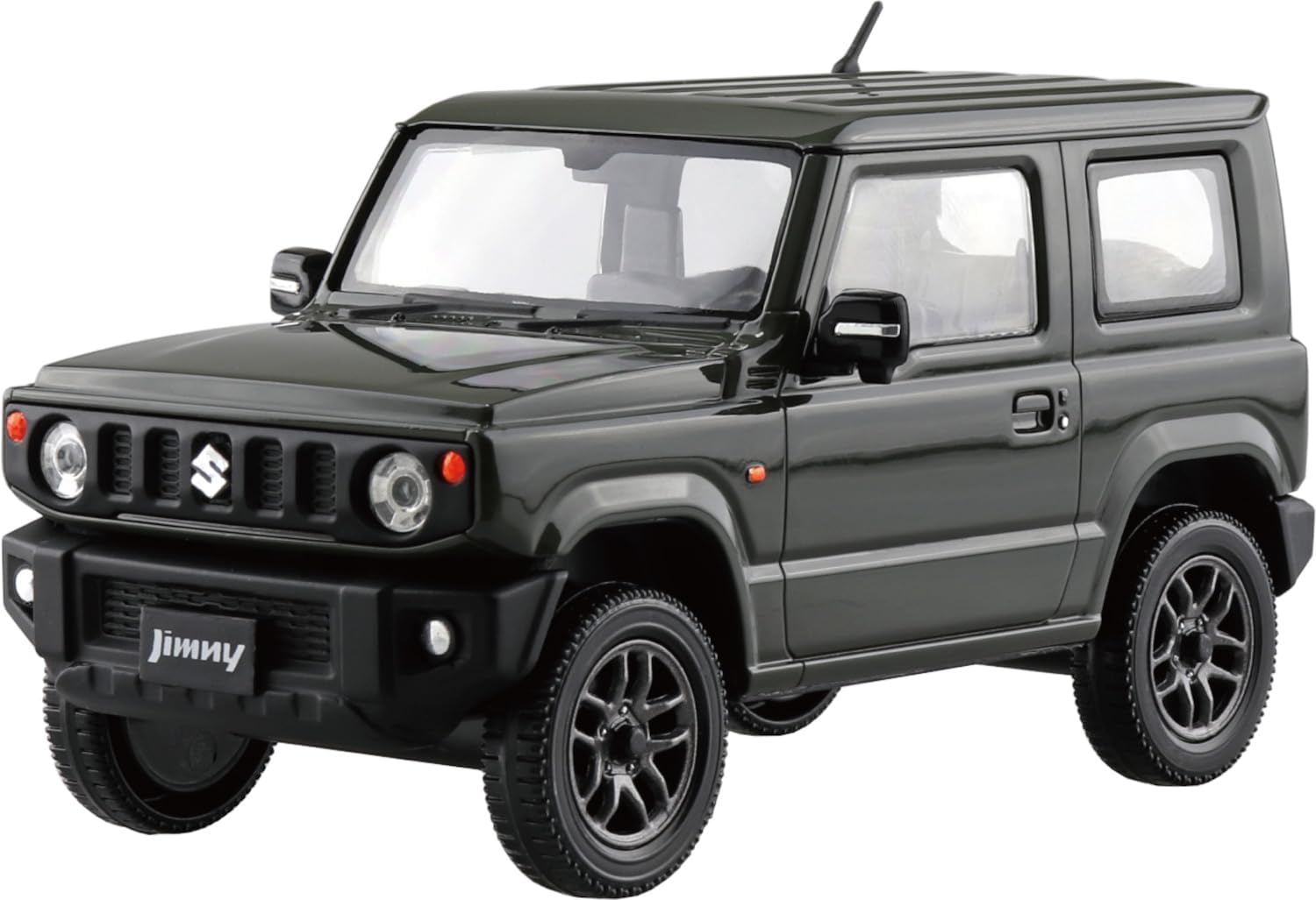 Aoshima 1/32 Raku Plastic Snap Kit No.09-JG Suzuki JB64 Jimny Jungle Green - BanzaiHobby
