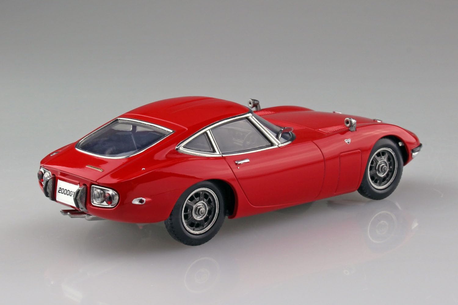 Aoshima 1/32 Easy Plastic Snap Kit No.06-SR Toyota 2000GT Solar Red - BanzaiHobby