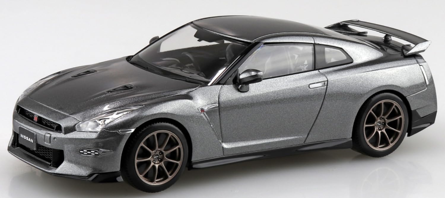 Aoshima 1/32 No. 03-DM Nissan R35 NISSAN GT-R 2024 (Dark Metal Gray) - BanzaiHobby
