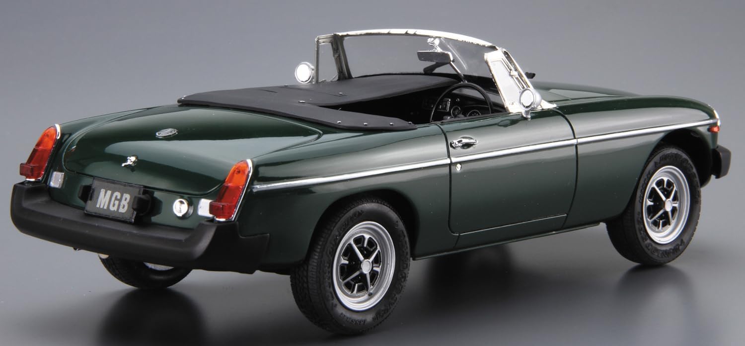 Aoshima No.102 1/24 Bunka Kyozai The Model Car Series BLMC G/HN5D MG-B MK-3 '74 - BanzaiHobby