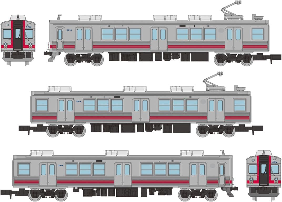 TOMYTEC The Railway Collection Yoro Railway 7700 Series TQ14 Formation 3-Car Set C