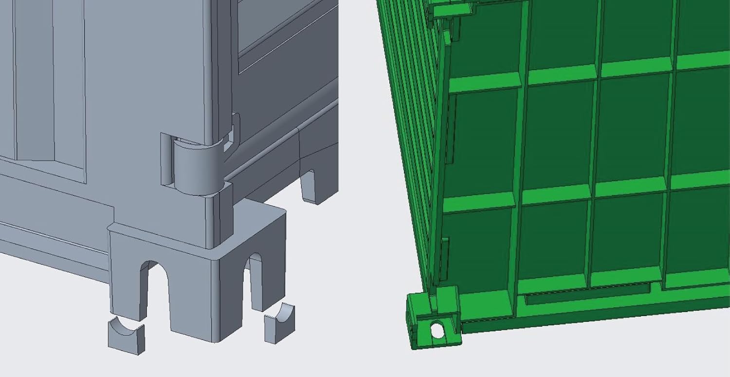Fujimi 1/24 Car NEXT Series No.1001 20ft Container (Green) - BanzaiHobby