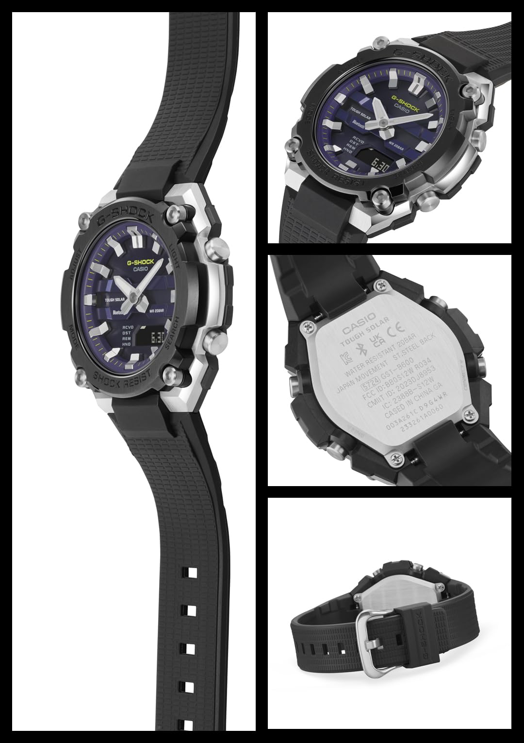 ジーショック [カシオ] 腕時計 【国内正規品】G-Steel Bluetooth搭載 ソーラー GST-B600A-1A6JF メンズ ブラック - BanzaiHobby