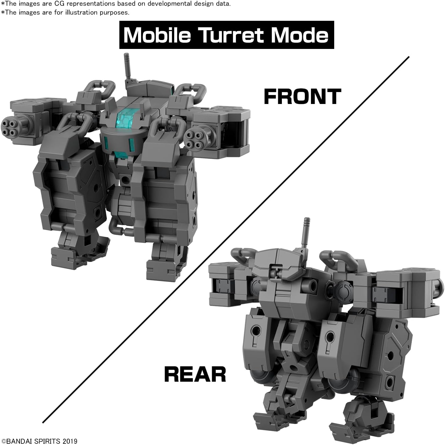 Bandai 30MM EV018 1/144 Exa Vehicle (Small Variable Machine)