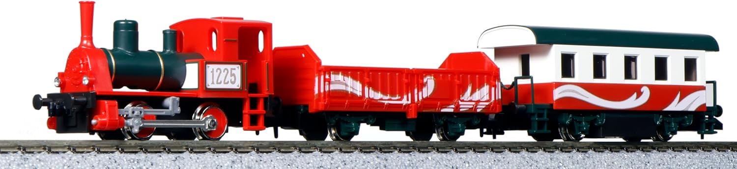 KATO 10-503-3 N Gauge Chibi Loco Set: Christmas Steam Locomotive Train