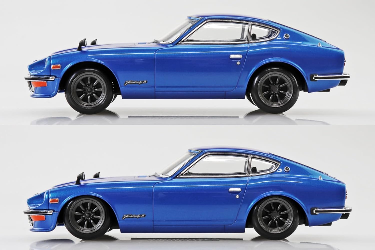 Aoshima 1/32 RakuPla Snap Kit No.15CU-BE Nissan S30 Fairlady Z Custom (Blue Metallic) - BanzaiHobby
