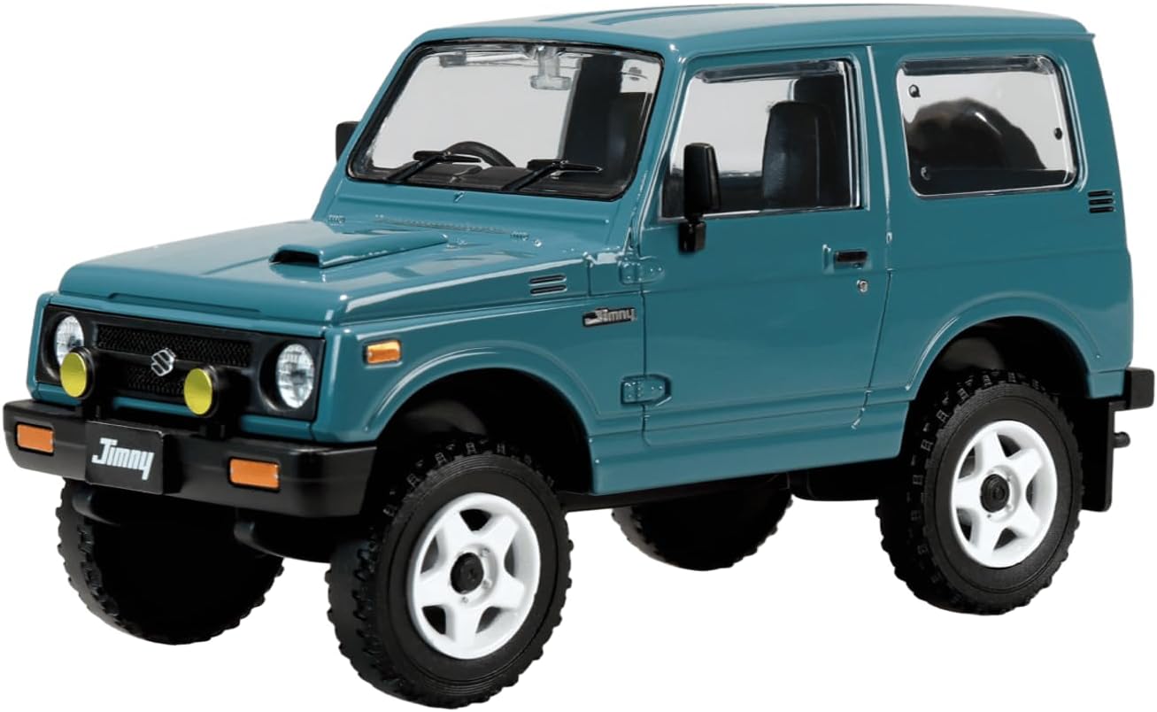 Aoshima 1/32 RakuPla Snap Kit No.18CU-BG Suzuki JA11 Jimny Custom Wheel (Blue Gray) - BanzaiHobby