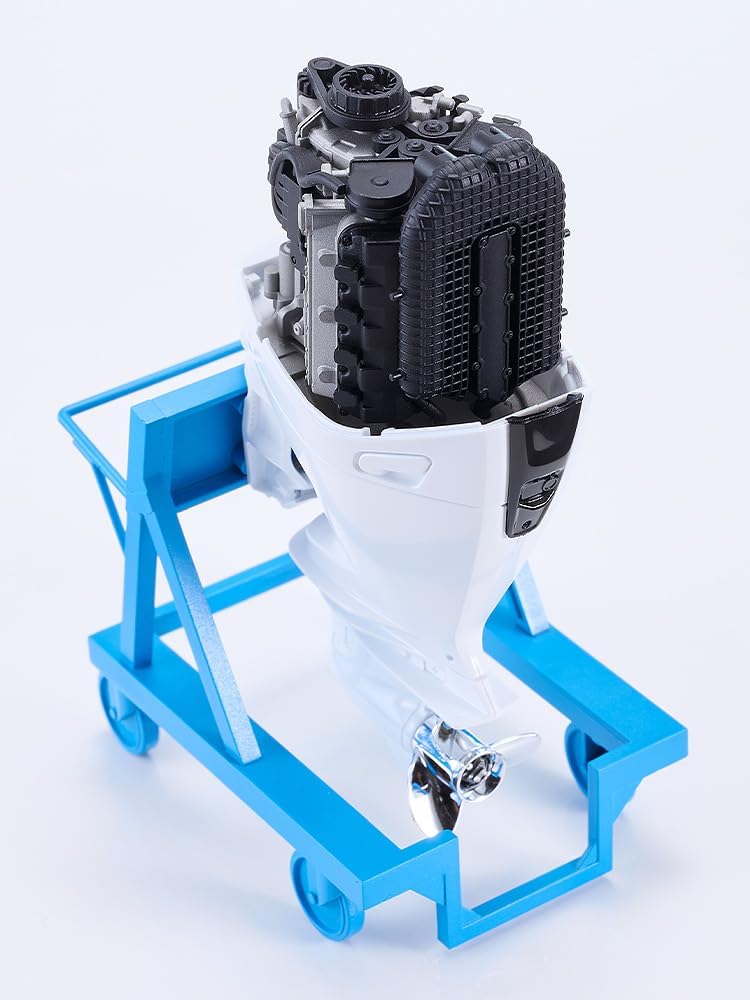 Max Factory 1/20 PLAMAX MF-97 minimum factory Minori with Honda BF350 Grand Prix White outboard motor - BanzaiHobby