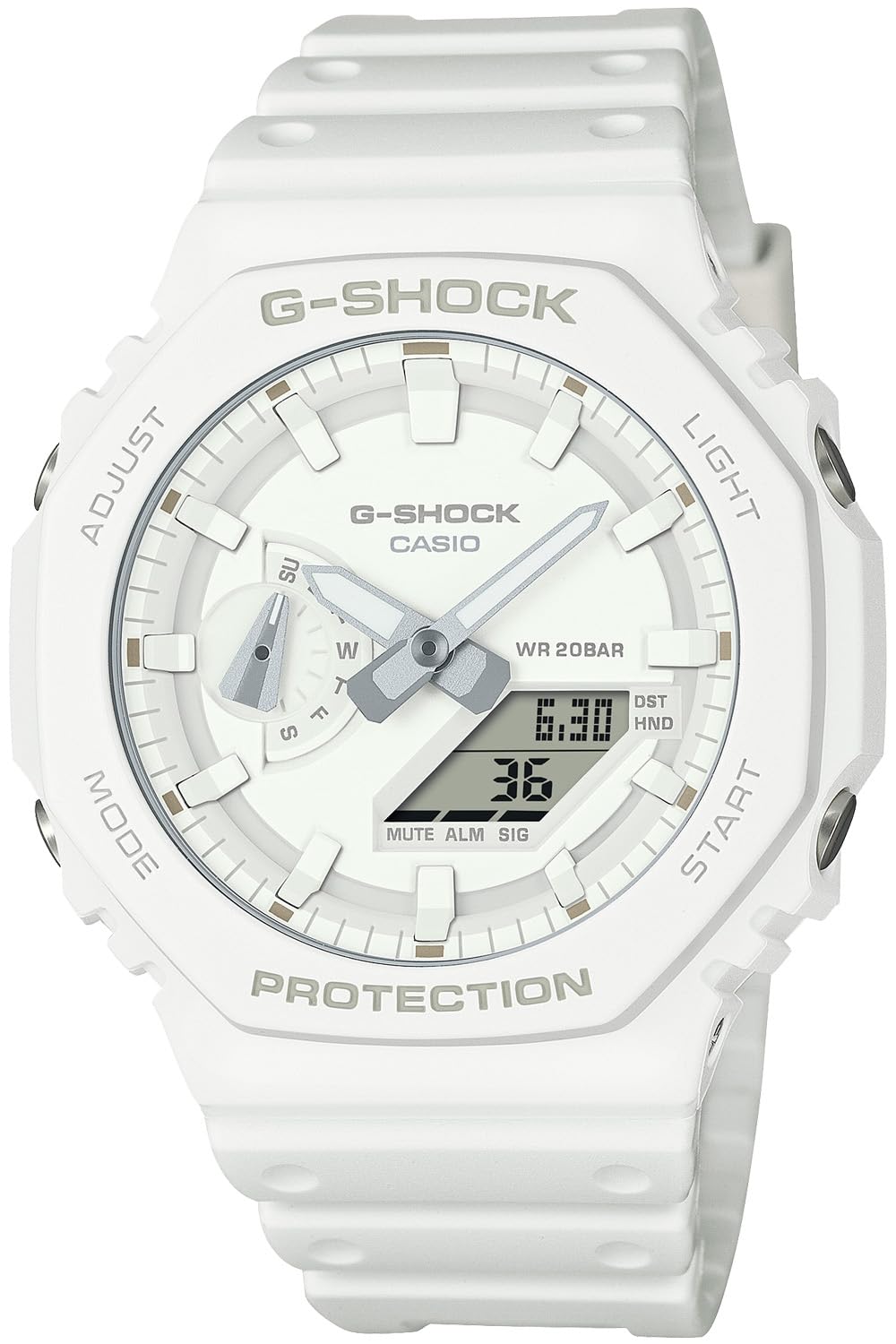 [CASIO(カシオ)] G-SHOCK(ジーショック) 腕時計 【国内正規品】TONE-ONTONE series GA-2100-7A7JF メンズ ホワイト - BanzaiHobby