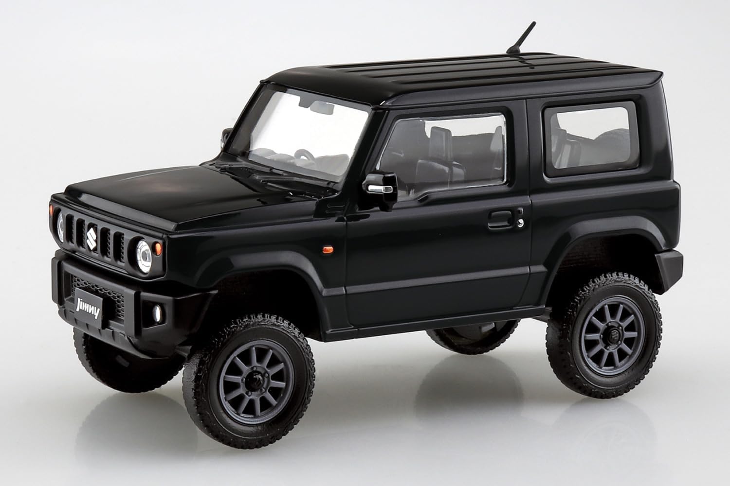 Aoshima 1/32 RakuPla Snap Kit No.09CU-BB Suzuki JB64 Jimny Custom Wheels (Bluish Black Pearl 3) - BanzaiHobby
