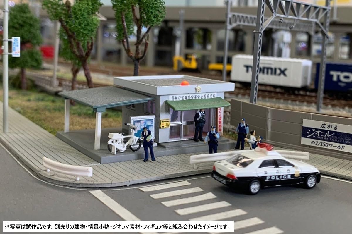 Accesorios de escenografía TOMYTEC 145 Coches de policía y agentes de policía - BanzaiHobby