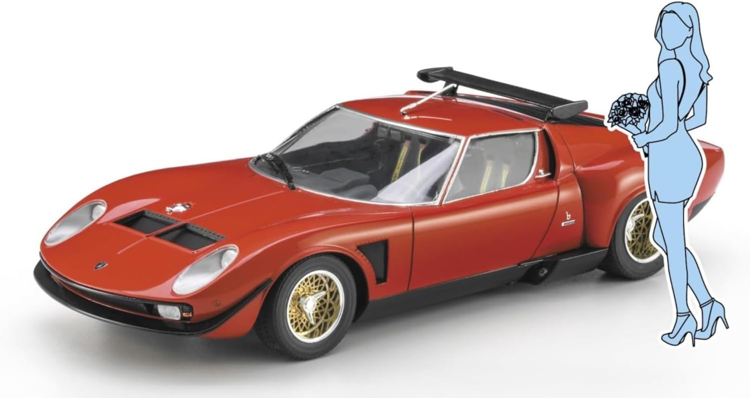Hasegawa SP679 1/24 Lamborghini Jota SVR with Girl Figure - BanzaiHobby