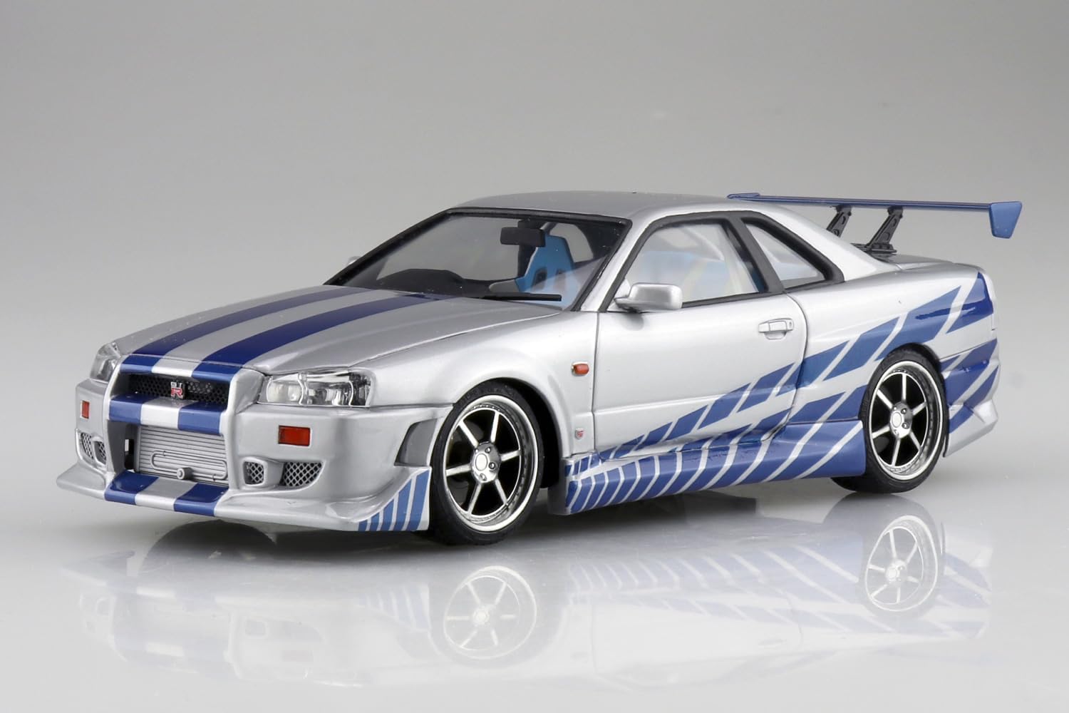 Aoshima 1/24 Movie Mecha WS-02 Fast & Furious R34 Skyline GT-R