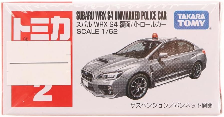 Tomica Box 002 WRX S4 Undercover Police Car
