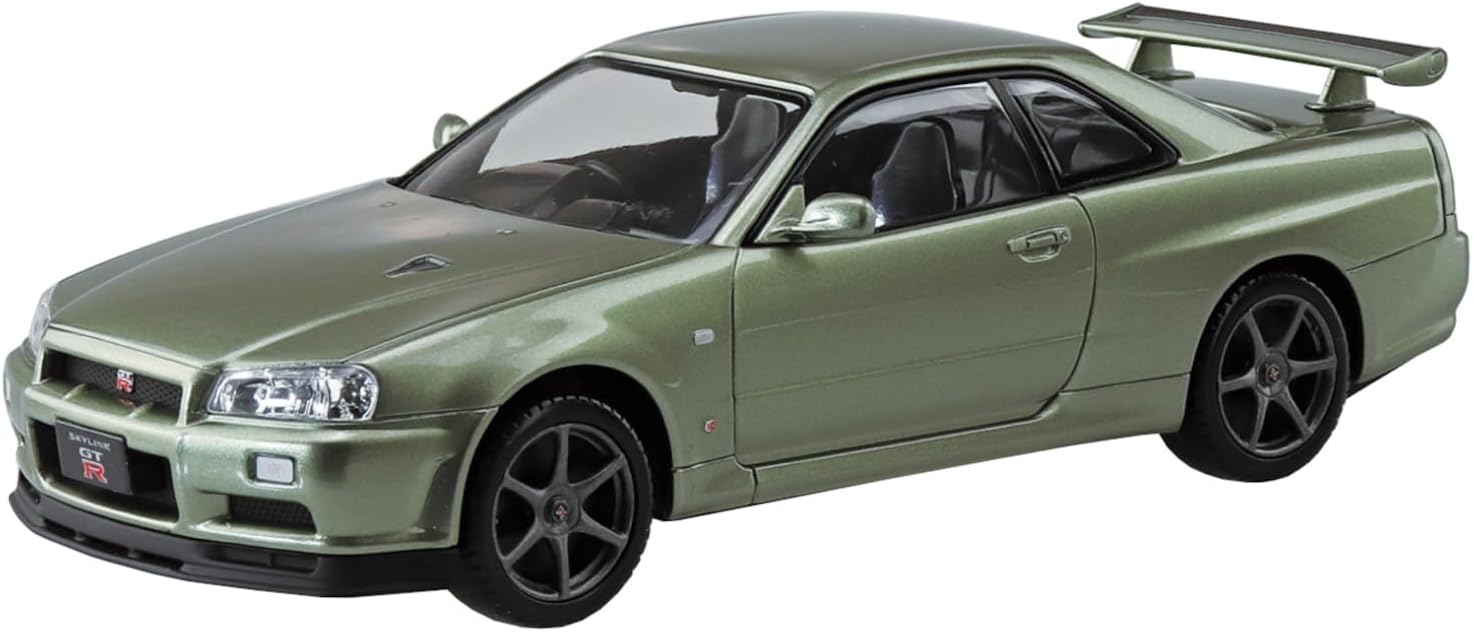 Aoshima 1/32 RakuPla Snap Kit No.12-MJ Nissan R34 Skyline GT-R Nur (Millennium Jade)