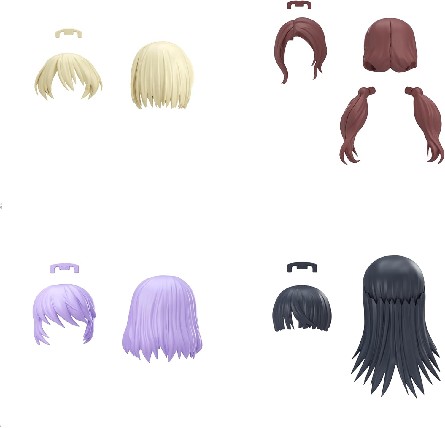 Bandai 30MS Optional Hairstyle Parts Vol.12 4×1