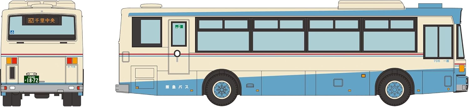 TOMYTEC The Bus Collection Hankyu Bus Nishiko 96MC Reproduction Paint Vehicle