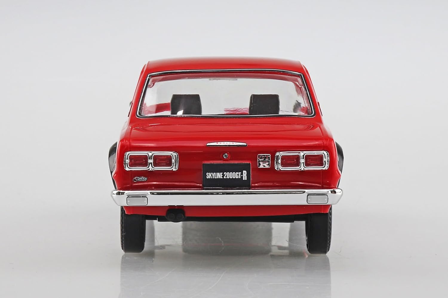 Aoshima 1/32 RakuPla Snap Kit No.16-RD Nissan C10 Skyline 2000GT-R (Red) - BanzaiHobby
