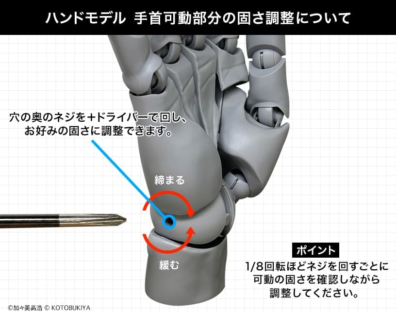 Kotobukiya AT022 Hand Model/L -PALE ORANGE - BanzaiHobby